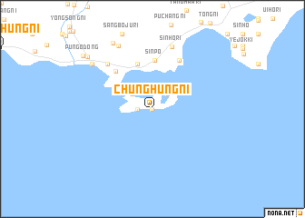 map of Chunghŭng-ni