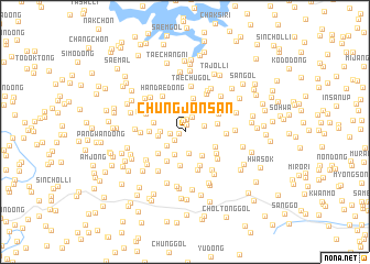 map of Chungjŏnsan