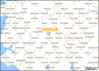 map of Chungjo
