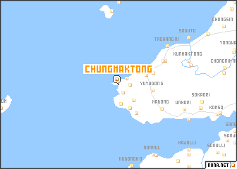 map of Chungmak-tong