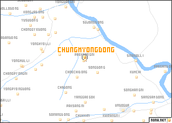 map of Chŭngmyŏng-dong