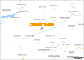 map of Chungnyŏ-dong