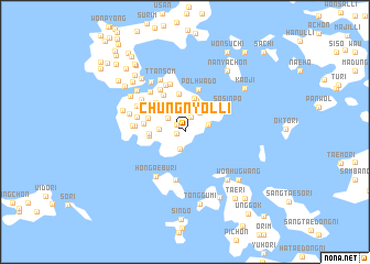 map of Chungnyŏl-li