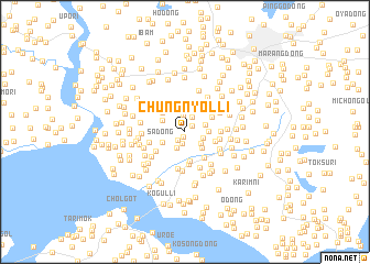 map of Chungnyŏl-li