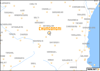 map of Chungong-ni