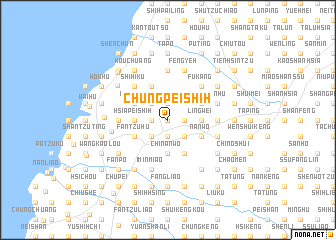 map of Chung-pei-shih