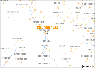 map of Chŭngsal-li