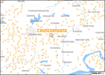 map of Chŭngsan-dong