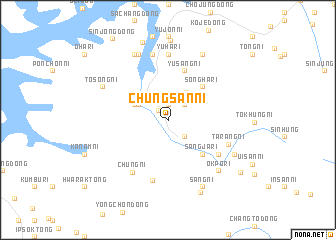 map of Chungsan-ni