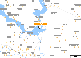 map of Chungsan-ni