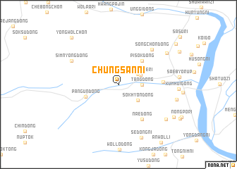 map of Chŭngsan-ni