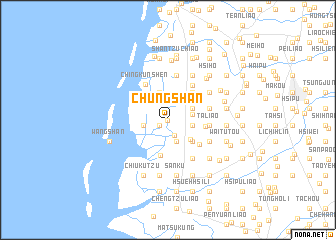 map of Chung-shan