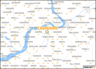 map of Chungsin-ni