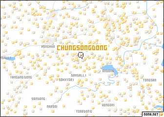 map of Chungsŏng-dong