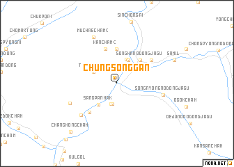 map of Chungsŏnggan