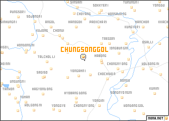 map of Chungsong-gol