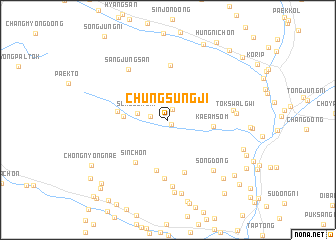 map of Chungsŭngji