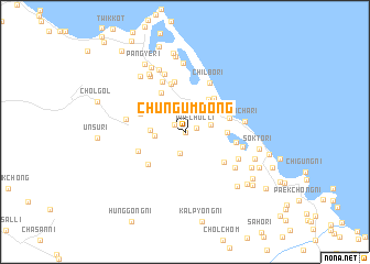 map of Chŭngŭm-dong