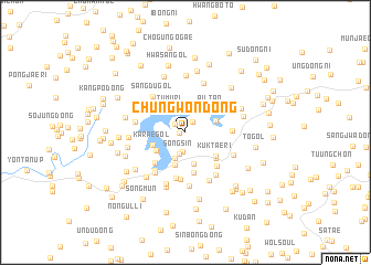 map of Chungwŏn-dong