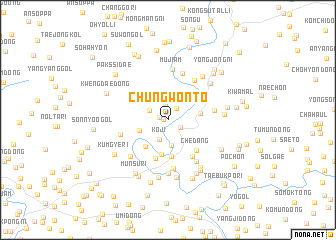 map of Chungwŏnt\