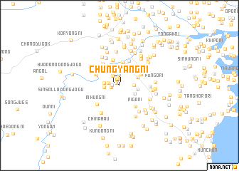 map of Chungyang-ni