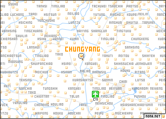 map of Chung-yang