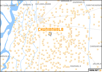 map of Chunianwāla