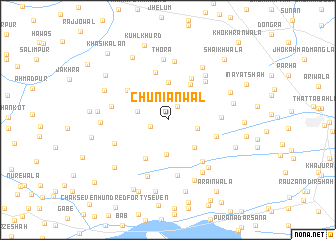 map of Chuniānwāl