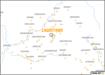 map of Chunīthān