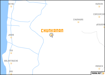 map of Chunkanán