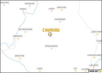 map of Chunkou