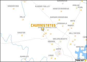 map of Chunn Estates