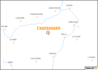 map of Chunshuwan