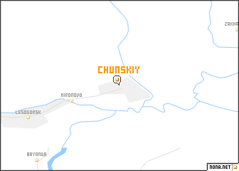 map of Chunskiy