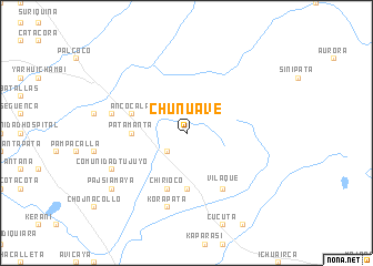 map of Chuñuave