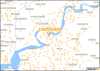 map of Chunŭi-dong