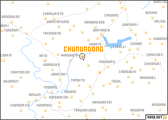 map of Chunun-dong