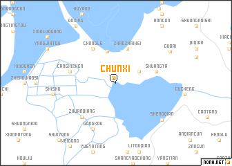 map of Chunxi