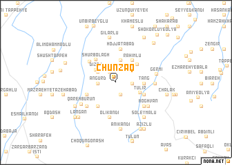 map of Chūnzaq