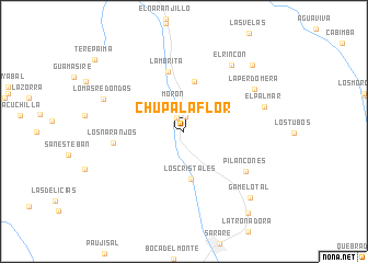 map of Chupa La Flor