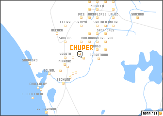 map of Chuper