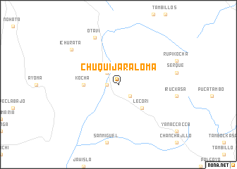 map of Chuquijara Loma