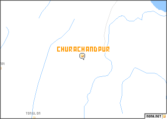 map of Churāchāndpur
