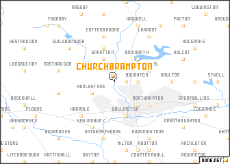 map of Church Brampton