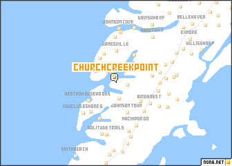 map of Church Creek Point