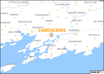 map of Church Cross