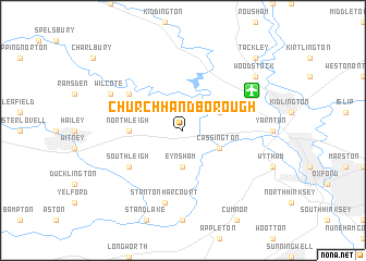 map of Church Handborough