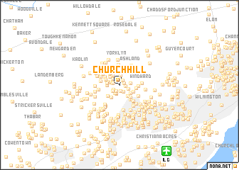 map of Church Hill