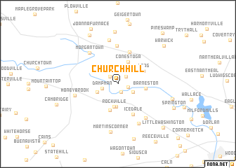 map of Church Hill