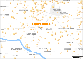 map of Church Hill